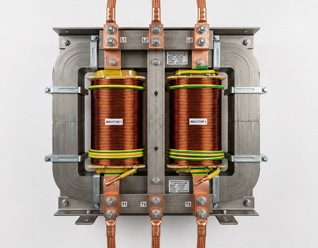 Wind power converter amorphous reactor