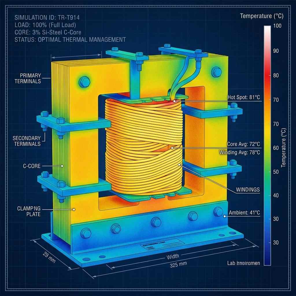 Full Load Thermal Distribution Simulation